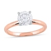 Thumbnail Image 1 of 1 CT. Certified Lab-Grown Diamond Solitaire Engagement Ring in 14K Rose Gold (F/VS2)