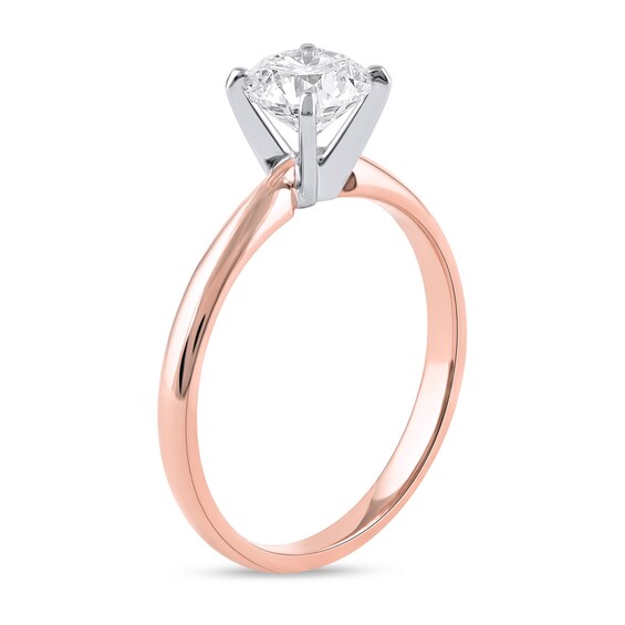 1 CT. Certified Lab-Grown Diamond Solitaire Engagement Ring in 14K Rose Gold (F/Vs2)