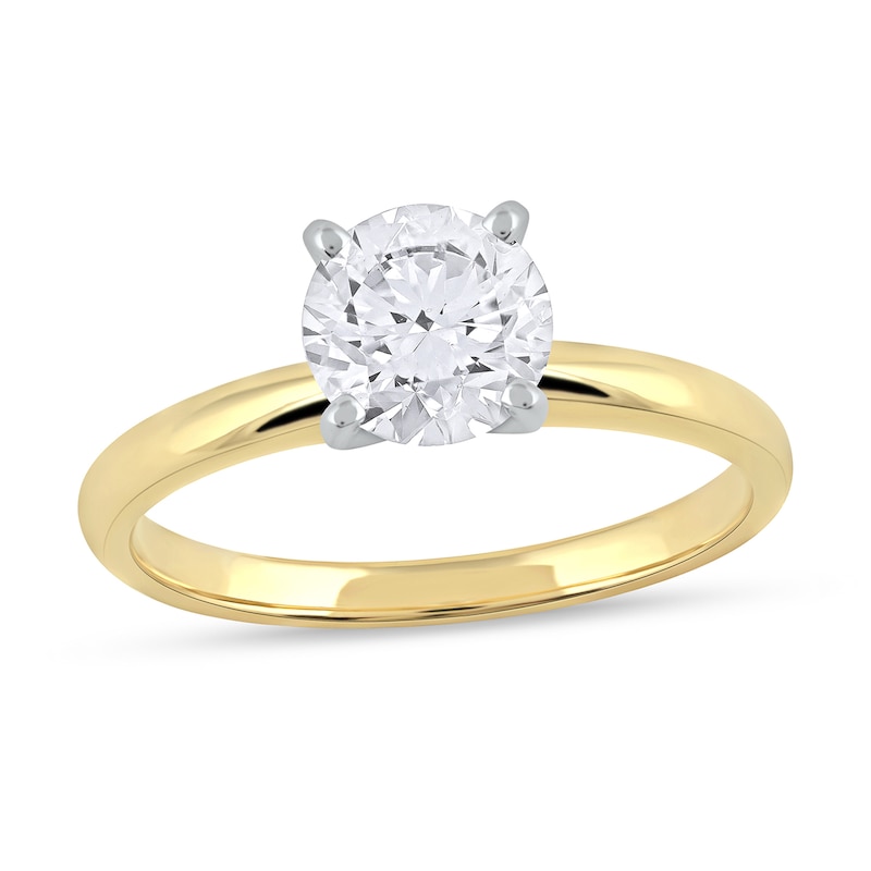 Main Image 1 of 1 CT. Certified Lab-Grown Diamond Solitaire Engagement Ring in 14K Gold (F/VS2)