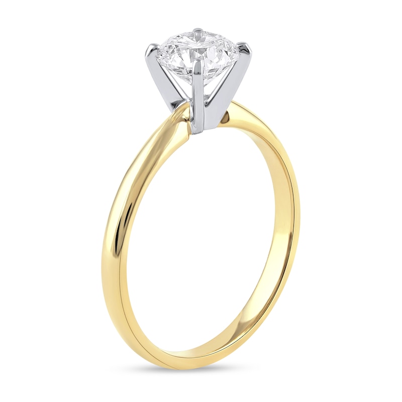 Main Image 2 of 1 CT. Certified Lab-Grown Diamond Solitaire Engagement Ring in 14K Gold (F/VS2)