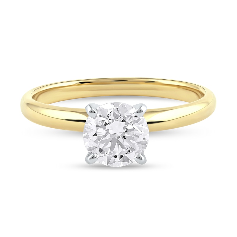 Main Image 3 of 1 CT. Certified Lab-Grown Diamond Solitaire Engagement Ring in 14K Gold (F/VS2)
