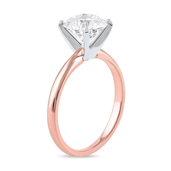 2 CT. Certified Lab-Grown Diamond Solitaire Engagement Ring in 14K Rose Gold (F/Vs2)