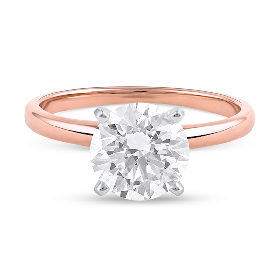 2 CT. Certified Lab-Grown Diamond Solitaire Engagement Ring in 14K Rose Gold (F/Vs2)