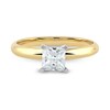 Thumbnail Image 3 of 1 CT. Certified Princess-Cut Lab-Grown Diamond Solitaire Engagement Ring in 14K Gold (F/VS2)