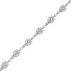Thumbnail Image 1 of 3 CT. T.W. Lab-Grown Diamond Flower Bracelet in 10K White Gold (F/SI2)