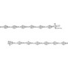Thumbnail Image 3 of 3 CT. T.W. Lab-Grown Diamond Flower Bracelet in 10K White Gold (F/SI2)