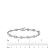 Thumbnail Image 4 of 3 CT. T.W. Lab-Grown Diamond Flower Bracelet in 10K White Gold (F/SI2)