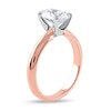Thumbnail Image 2 of 1-1/2 CT. Certified Oval Lab-Grown Diamond Solitaire Engagement Ring in 14K Rose Gold (F/VS2)