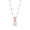 Thumbnail Image 1 of 1 CT. Certified Lab-Grown Diamond Solitaire Pendant in 14K Rose Gold (F/SI2)