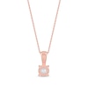 Thumbnail Image 3 of 1 CT. Certified Lab-Grown Diamond Solitaire Pendant in 14K Rose Gold (F/SI2)