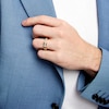 Thumbnail Image 2 of Vera Wang Men's 1 CT. T.W. Square Diamond Five Stone Wedding Band in 14K Gold