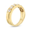 Thumbnail Image 3 of Vera Wang Men's 1 CT. T.W. Square Diamond Five Stone Wedding Band in 14K Gold