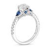 Thumbnail Image 3 of Vera Wang Love Collection 1-1/5 CT. T.W. Diamond and Blue Sapphire Engagement Ring in 14K White Gold