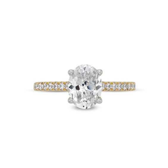 1-3/4 CT. T.w. Certified Oval Lab-Grown Diamond Engagement Ring in 14K Gold (F/Vs2)