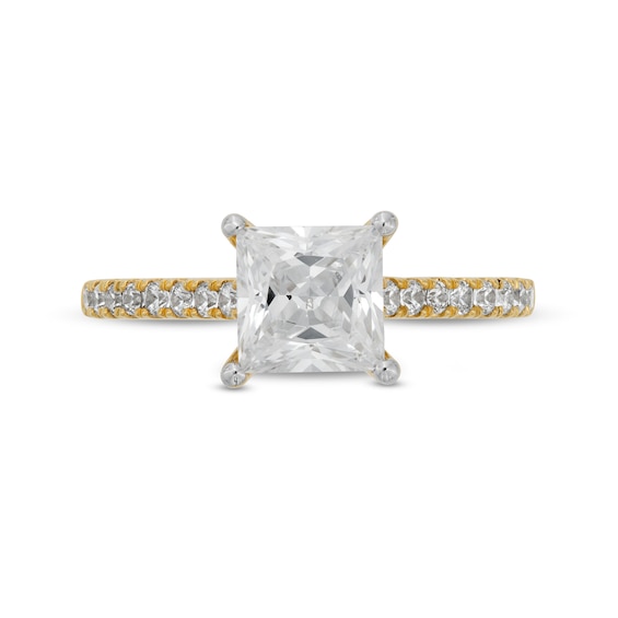 1-3/4 CT. T.w. Certified Princess-Cut Lab-Grown Diamond Engagement Ring in 14K Gold (F/Vs2)