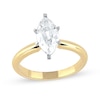 Thumbnail Image 1 of 1 CT. Certified Marquise-Cut Lab-Grown Diamond Solitaire Engagement Ring in 14K Gold (F/VS2)