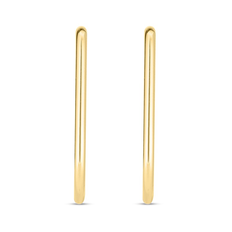 Main Image 3 of 22.0mm Pear Endless Hoop Earrings in Hollow 14K Gold