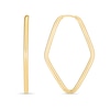 Thumbnail Image 1 of 22.0mm Marquise Endless Hoop Earrings in Hollow 14K Gold