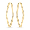 Thumbnail Image 2 of 22.0mm Marquise Endless Hoop Earrings in Hollow 14K Gold