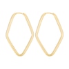 Thumbnail Image 3 of 22.0mm Marquise Endless Hoop Earrings in Hollow 14K Gold