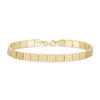 Thumbnail Image 1 of 6.0mm Square Link Bracelet in Hollow 14K Gold - 7"