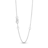 Thumbnail Image 3 of 1/10 CT. T.W. Black Diamond Tilted Open Heart Necklace in Sterling Silver