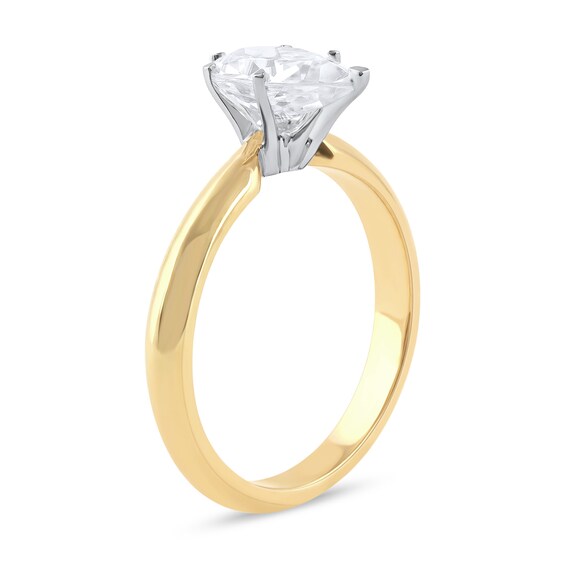 1 CT. Certified Pear-Shaped Lab-Grown Diamond Solitaire Engagement Ring in 14K Gold (F/Vs2)