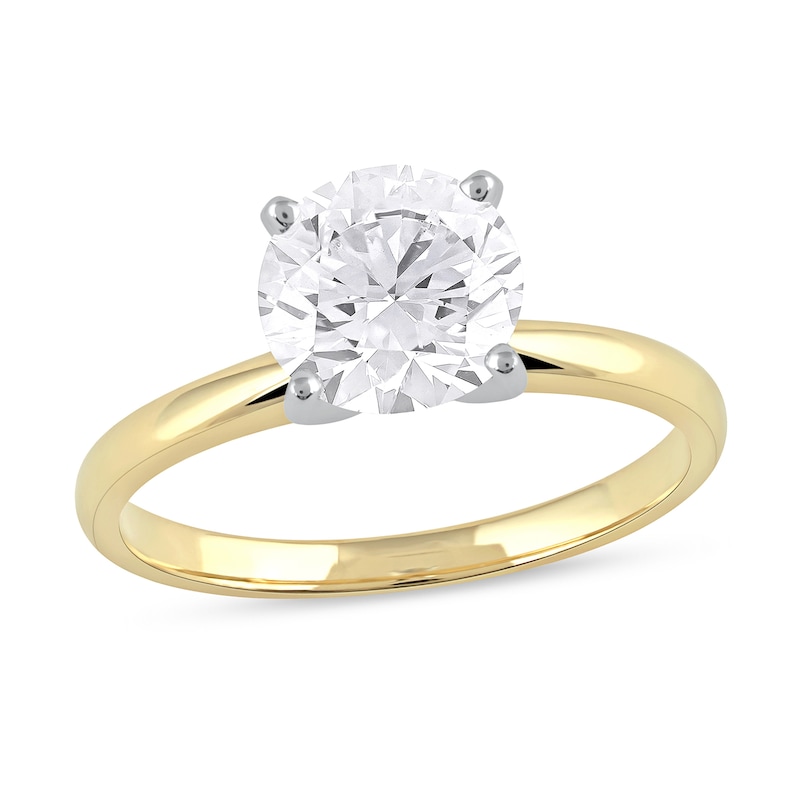 Main Image 1 of 1-1/2 CT. Certified Lab-Grown Diamond Solitaire Engagement Ring in 14K Gold (F/VS2)