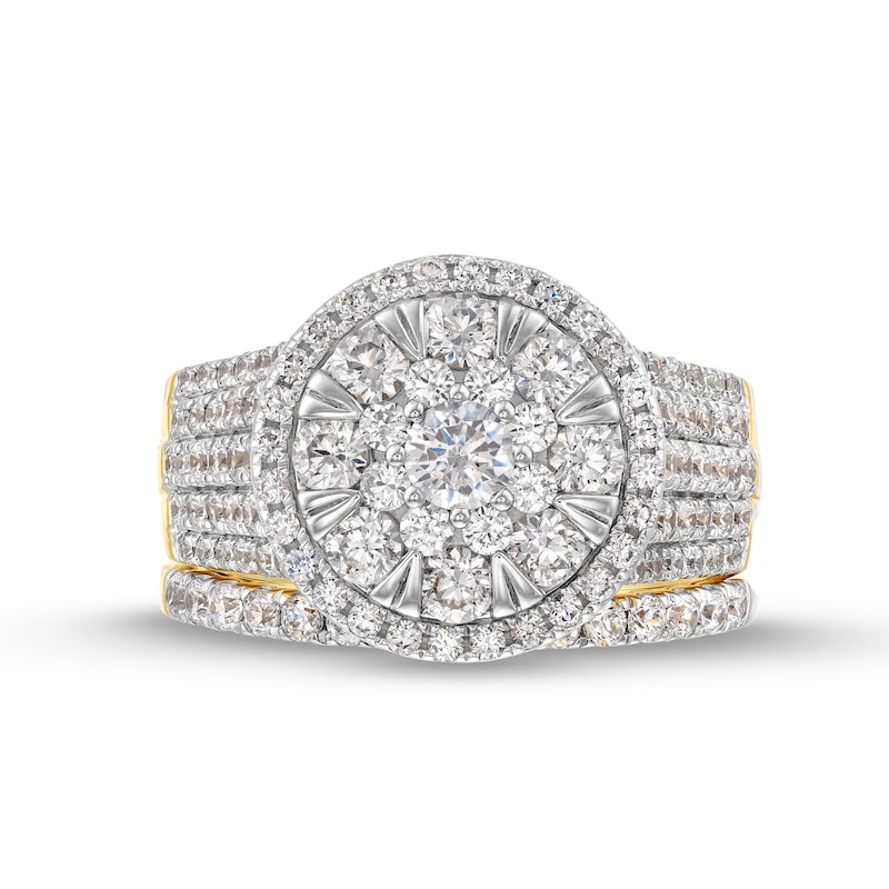 Main Image 4 of 2 CT. T.W. Multi Diamond Frame Bridal Set in 10K Gold