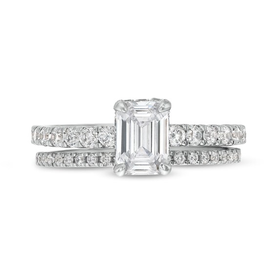 1-3/4 CT. T.w. Emerald Certified Lab-Grown Diamond Bridal Set in 14K Gold (F/Si2