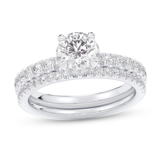 1-3/4 CT. T.w. Certified Lab-Grown Diamond Bridal Set in 14K White Gold (F/Si2)