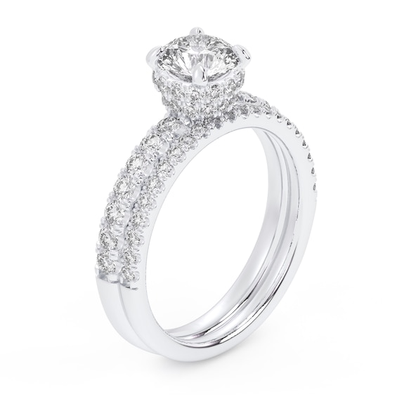 1-3/4 CT. T.w. Certified Lab-Grown Diamond Bridal Set in 14K White Gold (F/Si2)