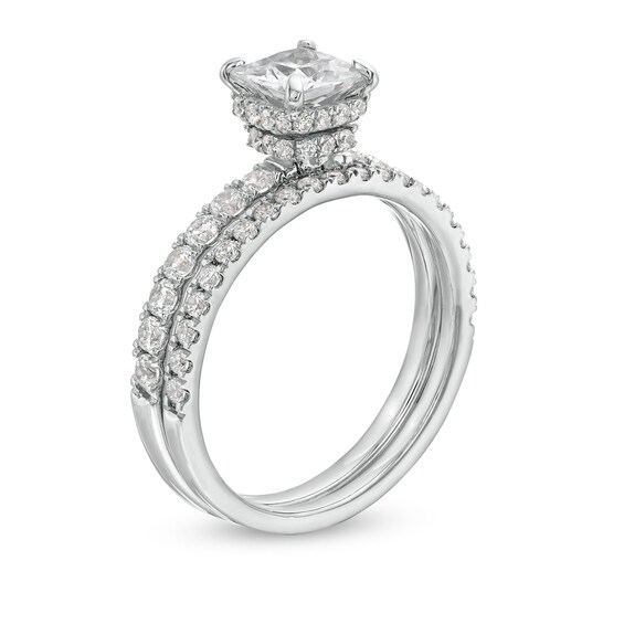 1-3/4 CT. T.w. Princess Certified Lab-Grown Diamond Bridal Set in 14K White Gold (F/Si2)