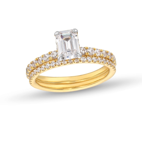 1-3/4 CT. T.w. Emerald Certified Lab-Grown Diamond Bridal Set in 14K Gold (F/Si2)