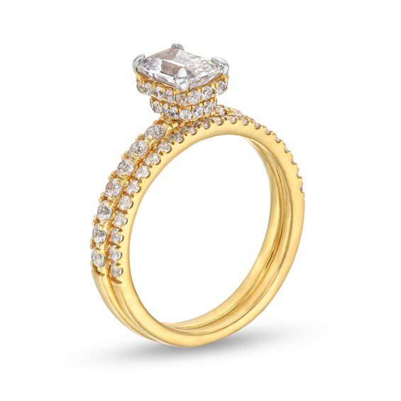 1-3/4 CT. T.w. Emerald Certified Lab-Grown Diamond Bridal Set in 14K Gold (F/Si2)