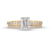 Thumbnail Image 4 of 1-3/4 CT. T.W. Emerald Certified Lab-Grown Diamond Bridal Set in 14K Gold (F/SI2)