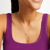 Thumbnail Image 2 of 1/6 CT. T.W. Hexagon Multi-Diamond Open Frame Pendant in Sterling Silver