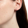Thumbnail Image 2 of 1/8 CT. T.W. Diamond Solitaire Triangle Stud Earrings in 10K White Gold