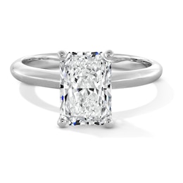 2 CT. Certified Radiant-Cut Lab-Grown Diamond Solitaire Engagement Ring in 14K White Gold (F/VS2)