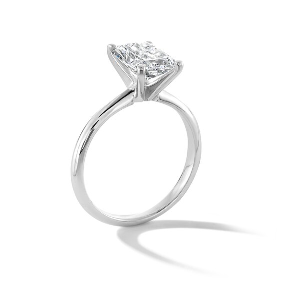 2 CT. Certified Radiant-Cut Lab-Grown Diamond Solitaire Engagement Ring in 14K White Gold (F/Vs2)