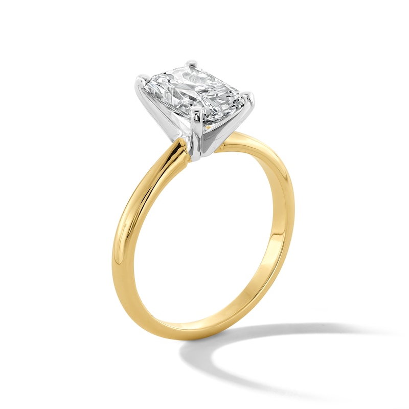 2 CT. Certified Radiant-Cut Lab-Created Diamond Solitaire Engagement Ring in 14K Gold (F/VS2)