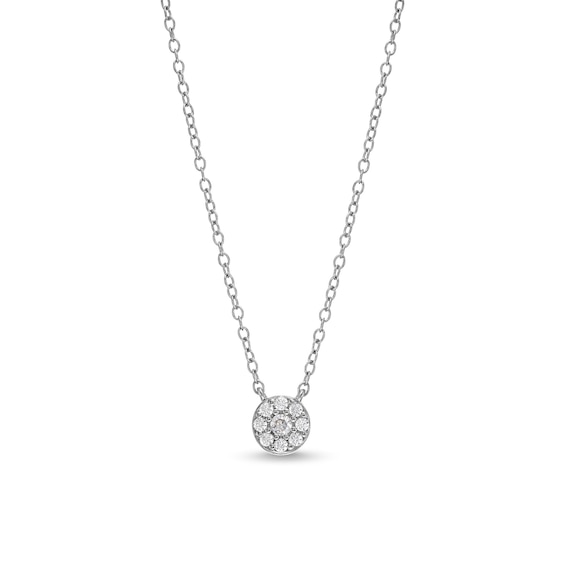 1/10 CT. T.w. Multi-Diamond Necklace in Sterling Silver