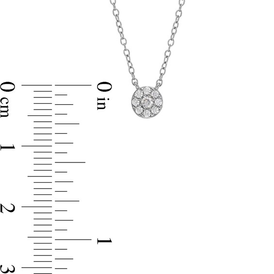 1/10 CT. T.w. Multi-Diamond Necklace in Sterling Silver