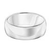 Thumbnail Image 3 of 8.0mm Engravable Low Dome Wedding Band in 14K White Gold