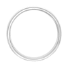 Thumbnail Image 4 of 8.0mm Engravable Low Dome Wedding Band in 14K White Gold