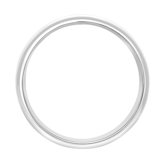 8.0mm Engravable Low Dome Wedding Band in 14K Gold