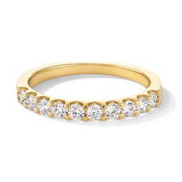 1/2 CT. T.W. Certified Diamond Band in 18K Gold (I/VS2)