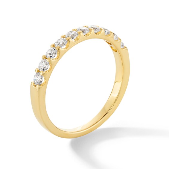 1/2 CT. T.w. Certified Diamond Band in 18K Gold (I/Vs2)