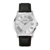 Thumbnail Image 0 of Men's Bulova Wilton Silvertone Watch with Black Leather Strap (Model: 96B388)