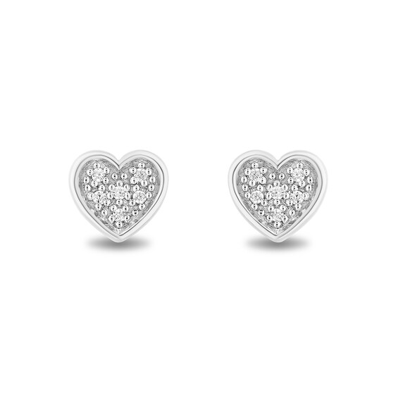 Enchanted Disney Majestic Princess 1/20 CT. T.w. Diamond Pendant and Earrings Set in Sterling Silver